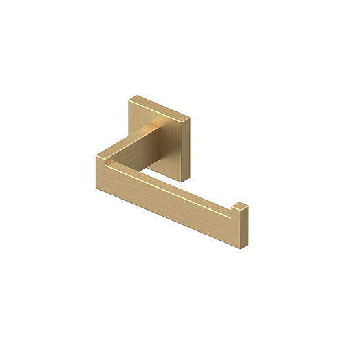 Deltana MM2001-4 TOILET PAPER HOLDER, SINGLE POST, MM SERIES in Brushed Brass
