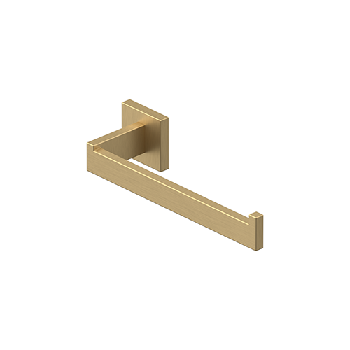 Deltana MM2008-4 10" TOWEL HOLDER, SINGLE POST, MM SERIES in Brushed Brass