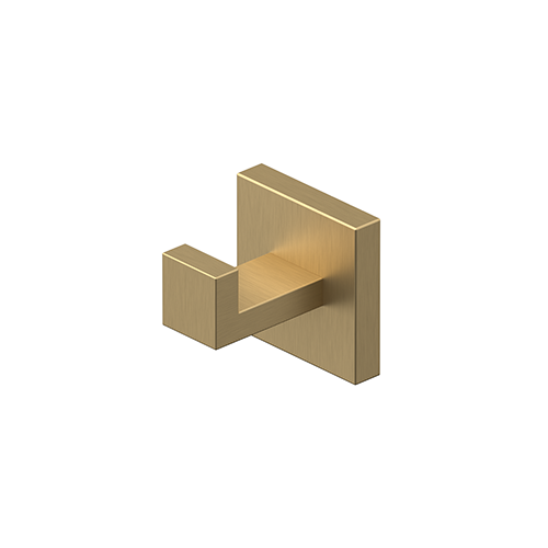 Deltana MM2009-4 SINGLE ROBE HOOK, MM SERIES in Brushed Brass