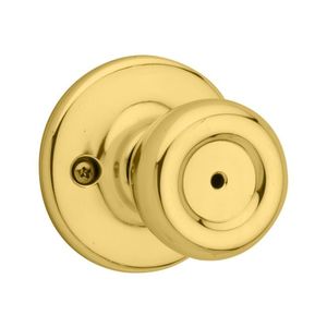 Kwikset 300T-3R Kwikset Tylo Privacy Door Lock with RCAL Latch and RCS Strike Bright Brass Finish