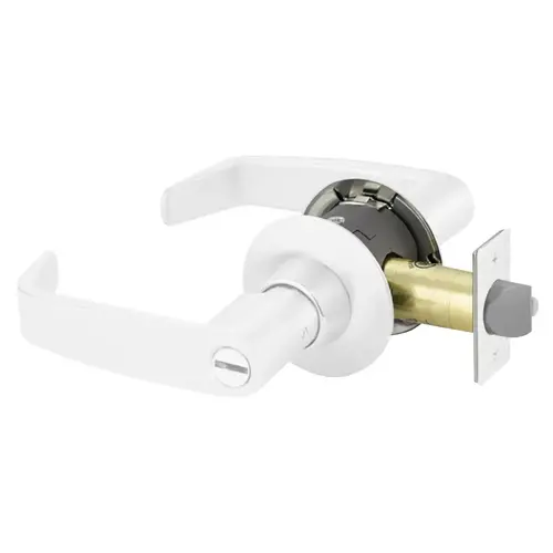 Cylindrical Lock White Suede