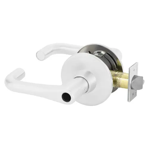 Cylindrical Lock White Suede