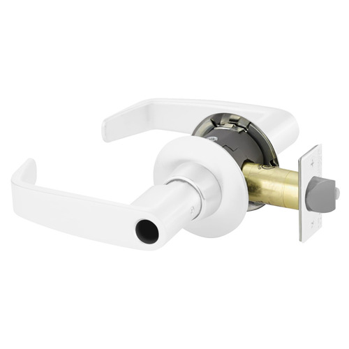 Cylindrical Lock White Suede