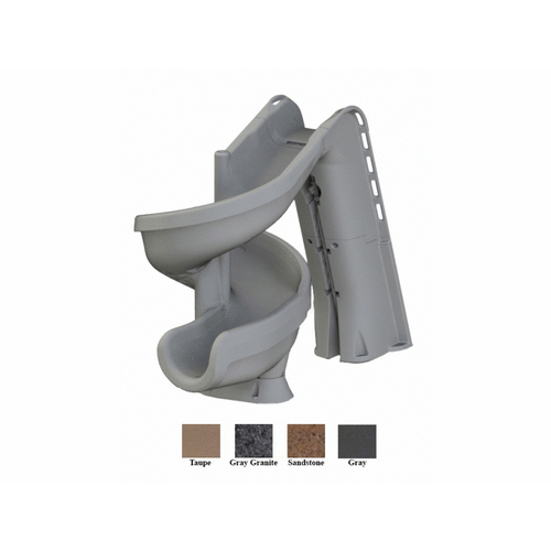 heliX2 360 Degree Pool Slide, Gray Granite