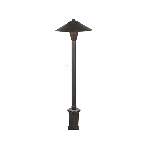 8" X 24" Bronze Low Voltage Landscape Classic Path Light 12v 2w Led Brown