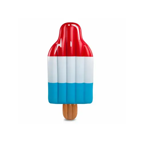 BigMouth Inc. BMPF-0004 Pool Float Blue/Red/White Vinyl Inflatable Giant Ice Pop Blue/Red/White