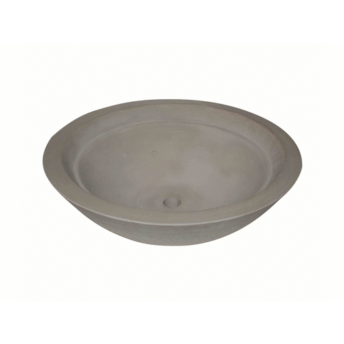 26"x8" Concrete Fire Bowl Gray