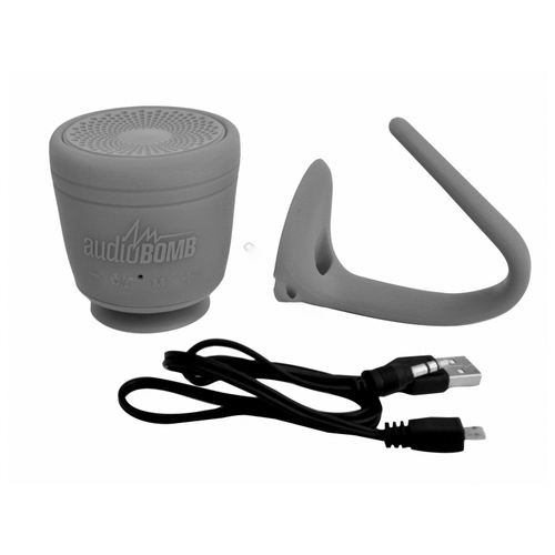 AUDIOBOMB 12190 Whaley Waterproof Gry Portable Bluetooth Speaker