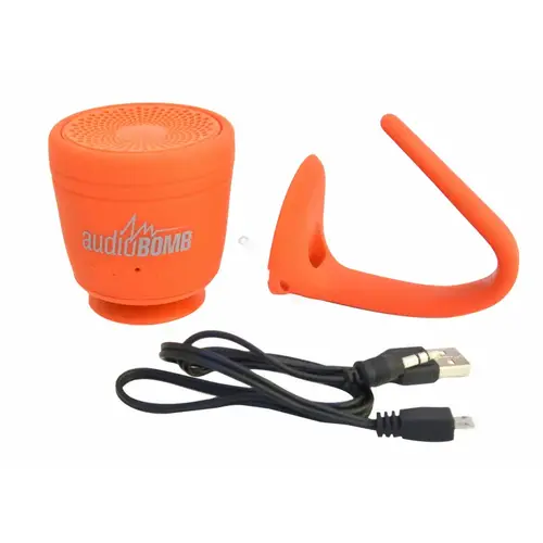 AUDIOBOMB 12183 Whaley Waterproof Orange Port Bluetooth Speaker