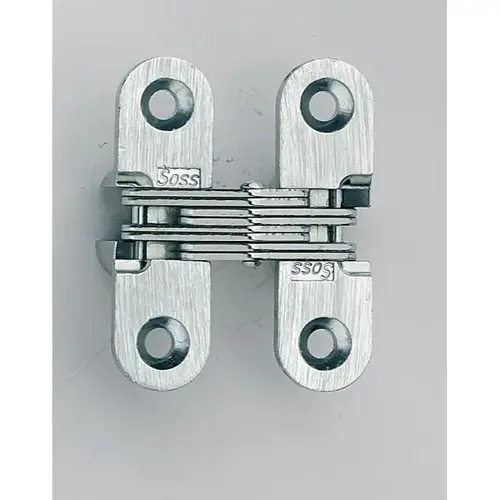 1/2" x 1-3/4" Light Duty Invisible Hinge for 3/4" Doors Bright Chrome Finish Pair