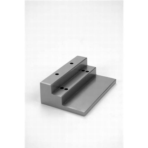 Under 2-1/2" Mounting Bracket for Stop Mounted Hardware Aluminum Finish