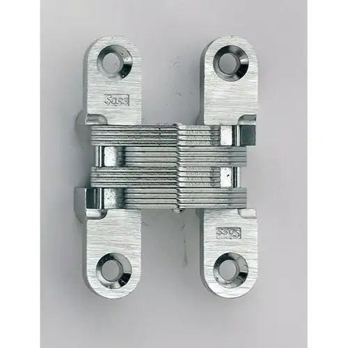 SOSS 205US4 1/2" x 2-3/8" Light Duty Invisible Hinge for Metal Doors Satin Brass Finish Pair