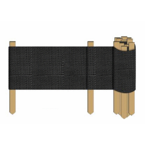 3'x100' Wis 13 48" Stakes Black