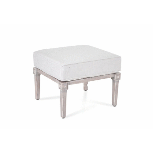 Brushed Latte Pelham Ottoman W/ Cushion