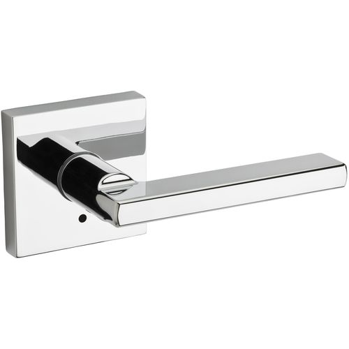 Halifax Square Privacy Door Lock with 6AL Latch and RCS Strike Bright Chrome Finish