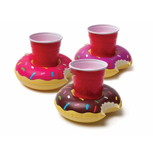 Frosted Donut Beverage Boats