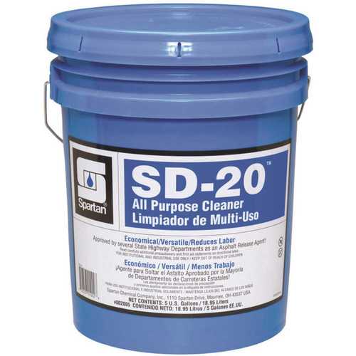 Spartan Chemical 002005 SD-20 5 Gallon Citrus Scent All-Purpose Degreaser