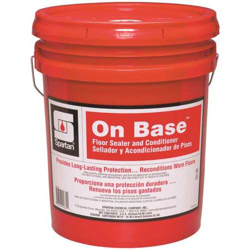 On Base 5 Gallon Floor Finish Protective Base White