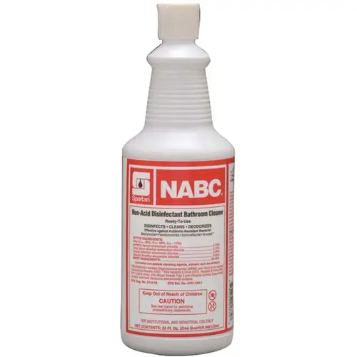 NABC 1 Quart Floral Scent Restroom Disinfectant No Dye Blue