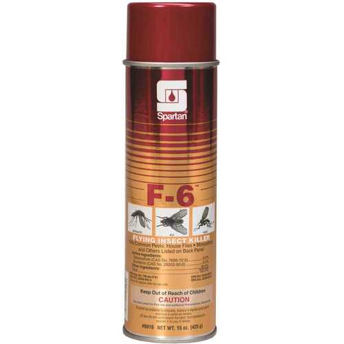 Spartan Chemical 691900-XCP12 F-6 15oz. Aerosol Can Flying Insect Killer - pack of 12