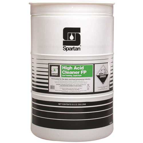 High Acid Cleaner FP 55 Gallon Food Production Sanitation Cleaner Light Red