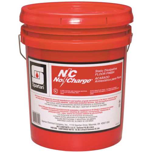 N/C No Charge 5 Gallon Static Dissipative Floor Finish White