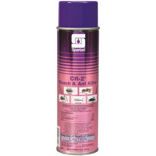 Spartan Chemical 690300-XCP12 CR-2 14oz. Aerosol Can Cherry Scent Roach & Ant Killer - pack of 12