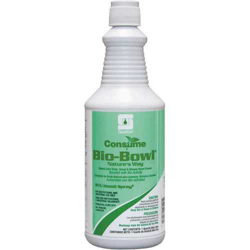SPARTAN CHEMICAL COMPANY 339703 Consume Bio-Bowl 1 Quart Aqua Fresh With Citrus Scent Restroom Cleaner