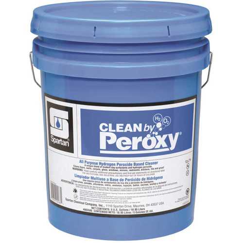 Clean by Peroxy 003505 5 Gallon Fresh Spring Rain Scent Multi-Purpose Cleaner