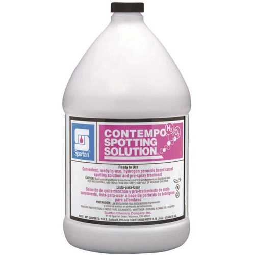 Contempo H2O2 Spotting Solution 1 Gallon Fresh Crystal Water Scent Carpet Spotter