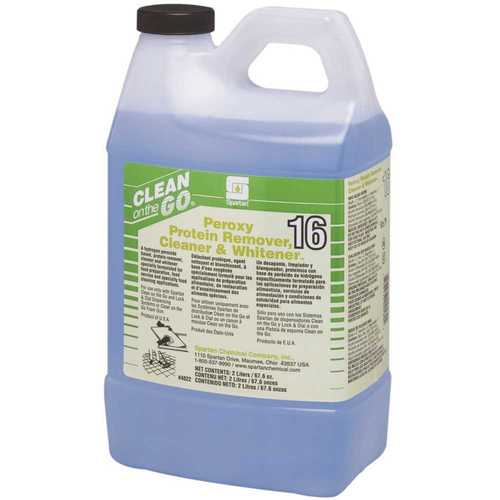 Spartan Chemical 482202 Peroxy Protein Remover, Cleaner & Whitener 2 Liter Food Production Sanitation Cleaner