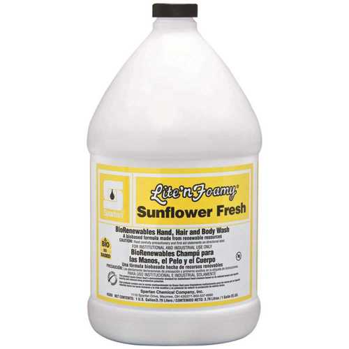 Spartan 330504 Lite'n Foamy Sunflower Fresh 1 Gallon Hand Wash Yellow