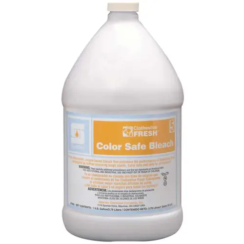 Spartan Chemical Co. 700504 Clothesline Fresh 1 Gallon Color Safe Bleach Clear