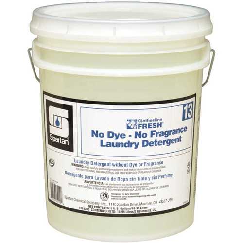 Clothesline Fresh 5 Gallon No Dye-No Fragrance Laundry Detergent