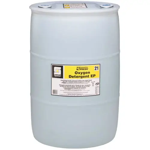 Clothesline Fresh 55 Gallon Oxygen Detergent EP Yellow