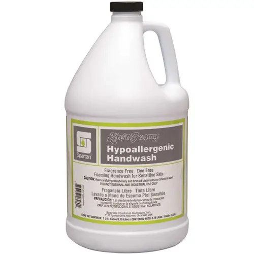 Spartan 334304 Lite'n Foamy 1 Gallon Hypoallergenic Handwash Clear