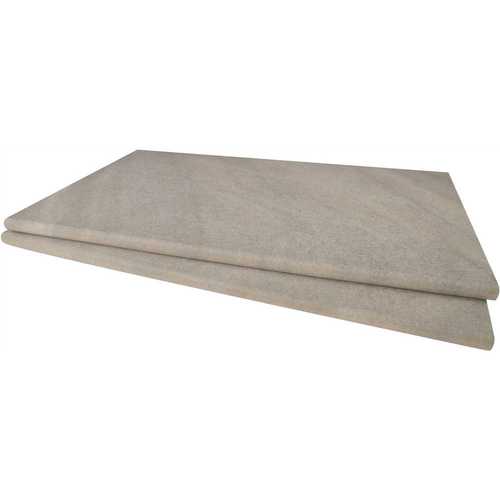 13 in. x 24 in. Fossil Snow Matte Porcelain Pool Coping (26 33 sq. ft./Pallet) - pack of 26