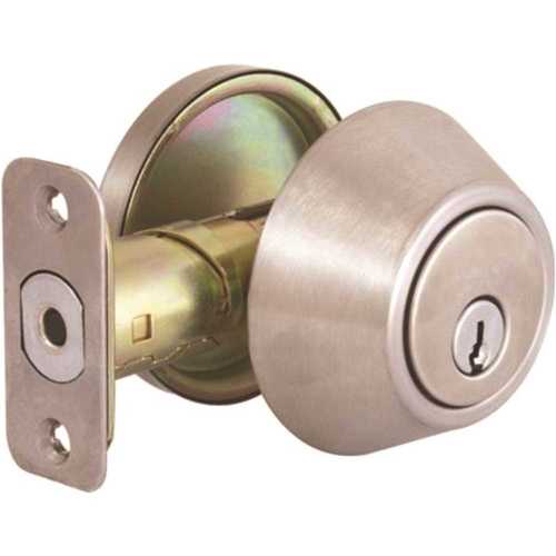 Stainless Steel Single Cylinder Deadbolt with SC1 Keyway Keyed Differently