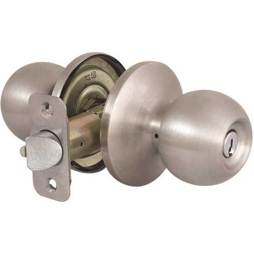 Defiant T3X200B-K-KD Saturn Satin Nickel Keyed Entry Door Knob