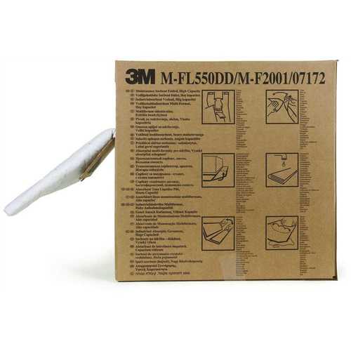 3M M-FL550DD 5 in. x 50 ft. High Capacity Maintenance Sorbent Folded - pack of 3