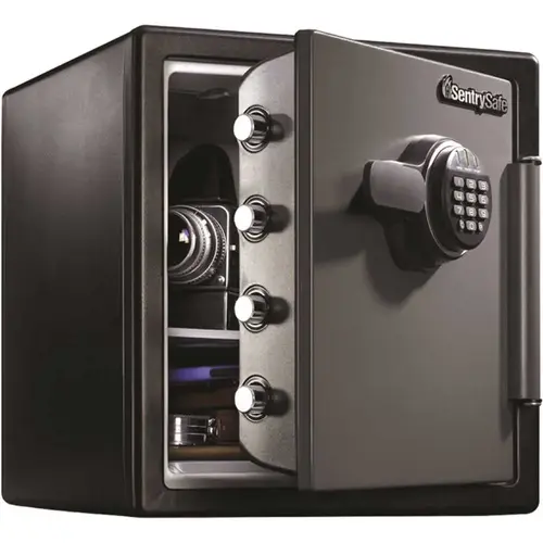 SentrySafe SFW123ES 1.23 cu. ft. Digital Fire/Water Safe Black and Grey