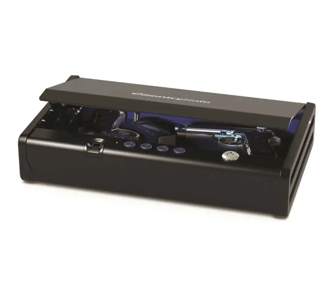 Buy Biometric Safe For Pistols, Fingerprint Safe Box For 2 Hands, Quick