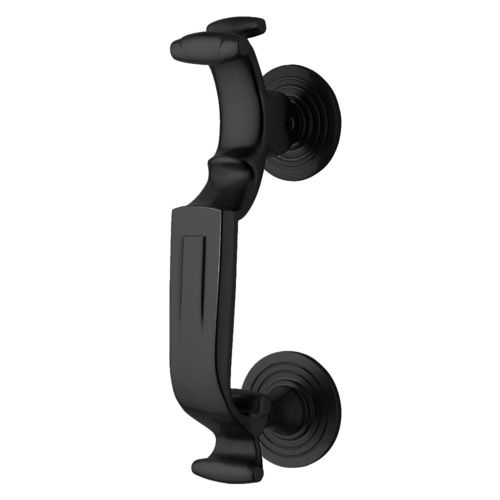 S-Shaped Door Knocker Satin Black Finish