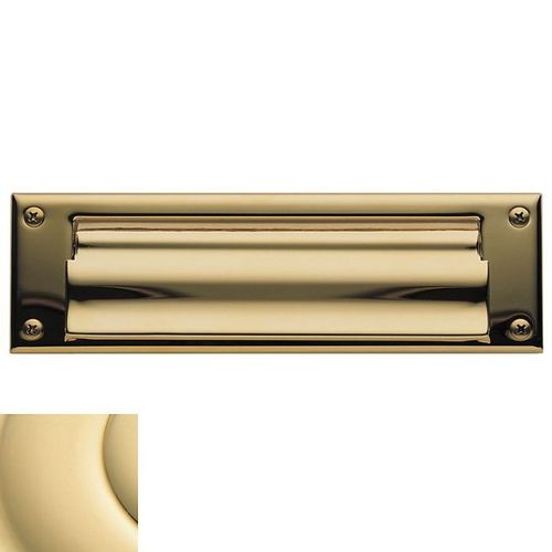 Letter Box Plate Unlacquered Brass Finish
