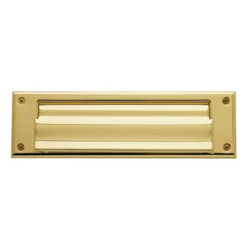 Letter Box Plate Unlacquered Brass Finish