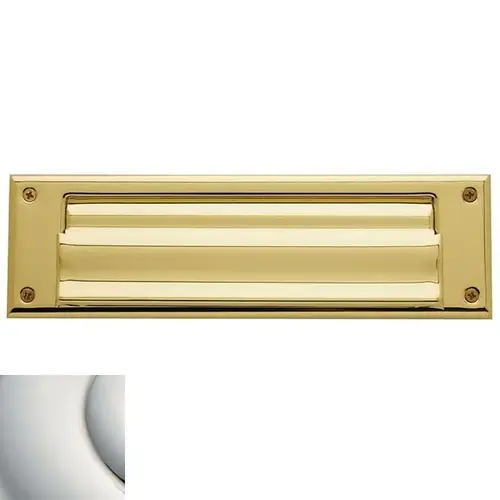 Letter Box Plate Lifetime Bright Nickel Finish