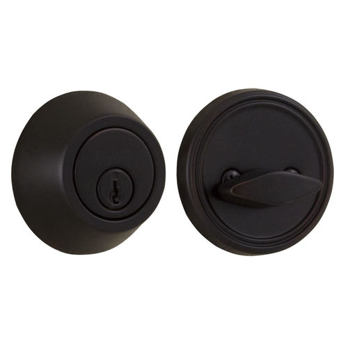 Weslock 00271-1-1FR22 Single Cylinder Deadbolt with Adjustable Latch and Deadbolt Strike Oil Rubbed Bronze Finish