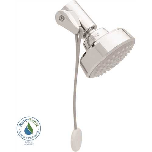 Evolve EV3014-CP150-SB 1-Spray Patterns with 1.5 GPM 3.25 in. Wall Mount Massage Fixed Shower Head with Thermostatic Valve in Chrome - pack of 20