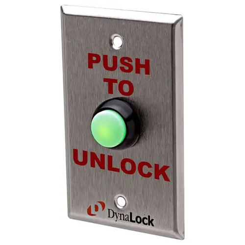 DynaLock 6175 Pushbutton Satin Stainless Steel