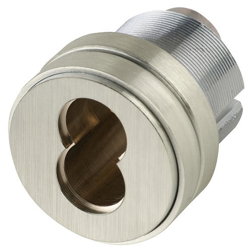 1-3/8 In. SFIC Mortise Housing, Adams Rite Cam, 7/16 In. Blocking RIng Finish, Non-handed Satin Nickel Plated Clear Coated